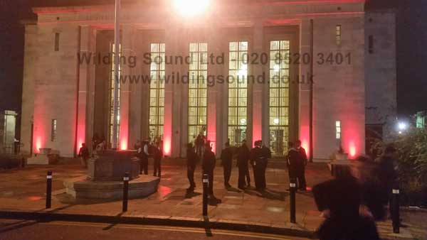 Walthamstow Assembly Hall LED Uplighters